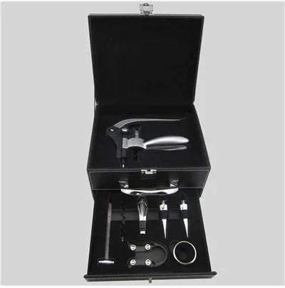 9-Piece Wine Opener Set in Wooden Gift Box